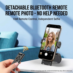 Wireless Bluetooth Selfie Phone Grip | Hand‑Held Camera Stabilizer with Detachable Remote