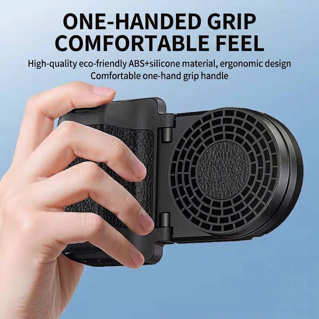 Wireless Bluetooth Selfie Phone Grip | Hand‑Held Camera Stabilizer with Detachable Remote