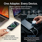 Smart 140W USB‑C Auto‑Disconnect Charger Adapter｜Auto Cut‑Off After Full Charge, Physical Power‑Off Overcharge Protection for Night Safe Charging
