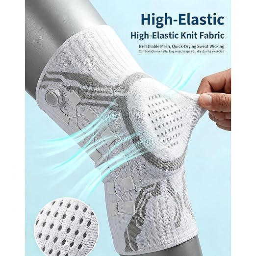 Dial-Adjustable Compression Knee Brace with Spring Support