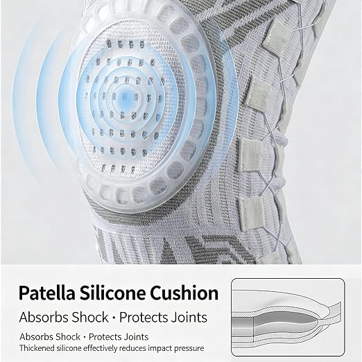 Dial-Adjustable Compression Knee Brace with Spring Support