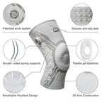 Dial-Adjustable Compression Knee Brace with Spring Support