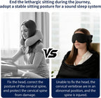 3-in-1 Travel Sleep Set | 3D Eye Mask, Anti Head-Bob Headrest & Wrist Rest