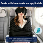 3-in-1 Travel Sleep Set | 3D Eye Mask, Anti Head-Bob Headrest & Wrist Rest