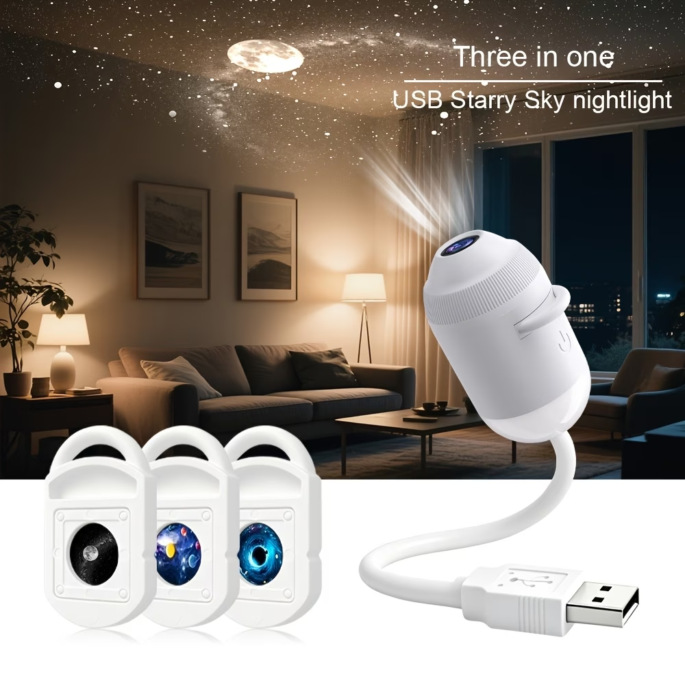 Limited Time: 30% OFF⚡ 360° Flexible HD Galaxy Night Light Projector
