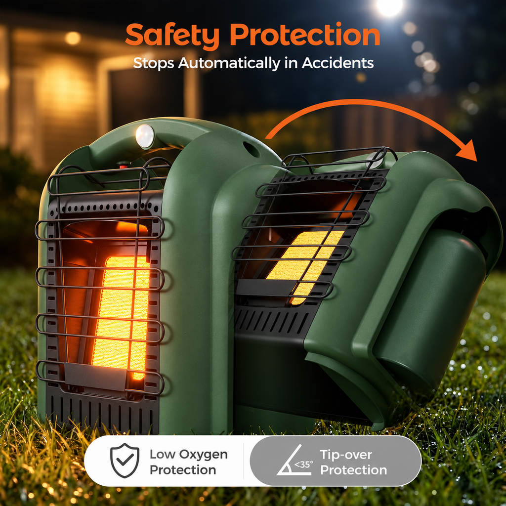 Limited Time: 30% OFF⚡The Vivtk Propane Heater, Outdoor Portable Heater, Camping Propane Heater, Outdoor Patio Heaters Heating System Christmas Gift