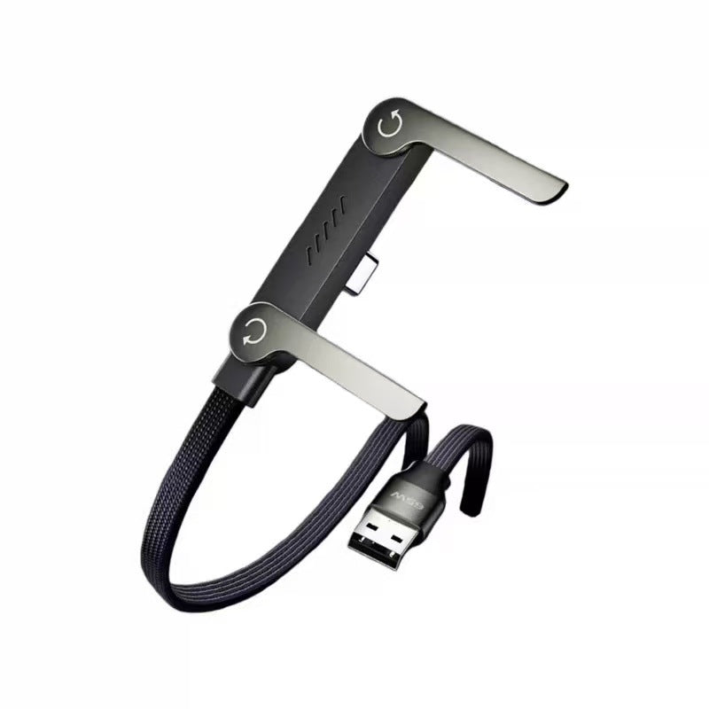 Limited Time: 30% OFF⚡ 240W PD Type-C Charging Cable With Foldable Phone Stand Adapter📱