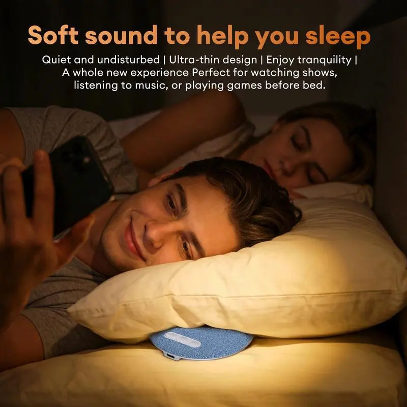Limited Time: 30% OFF🔊 Round Fabric Cover Wireless Bluetooth Speaker, Mini Portable Home Decor Audio Player🛋️