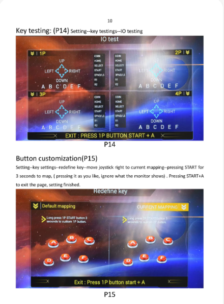 Key testing and button customization guide