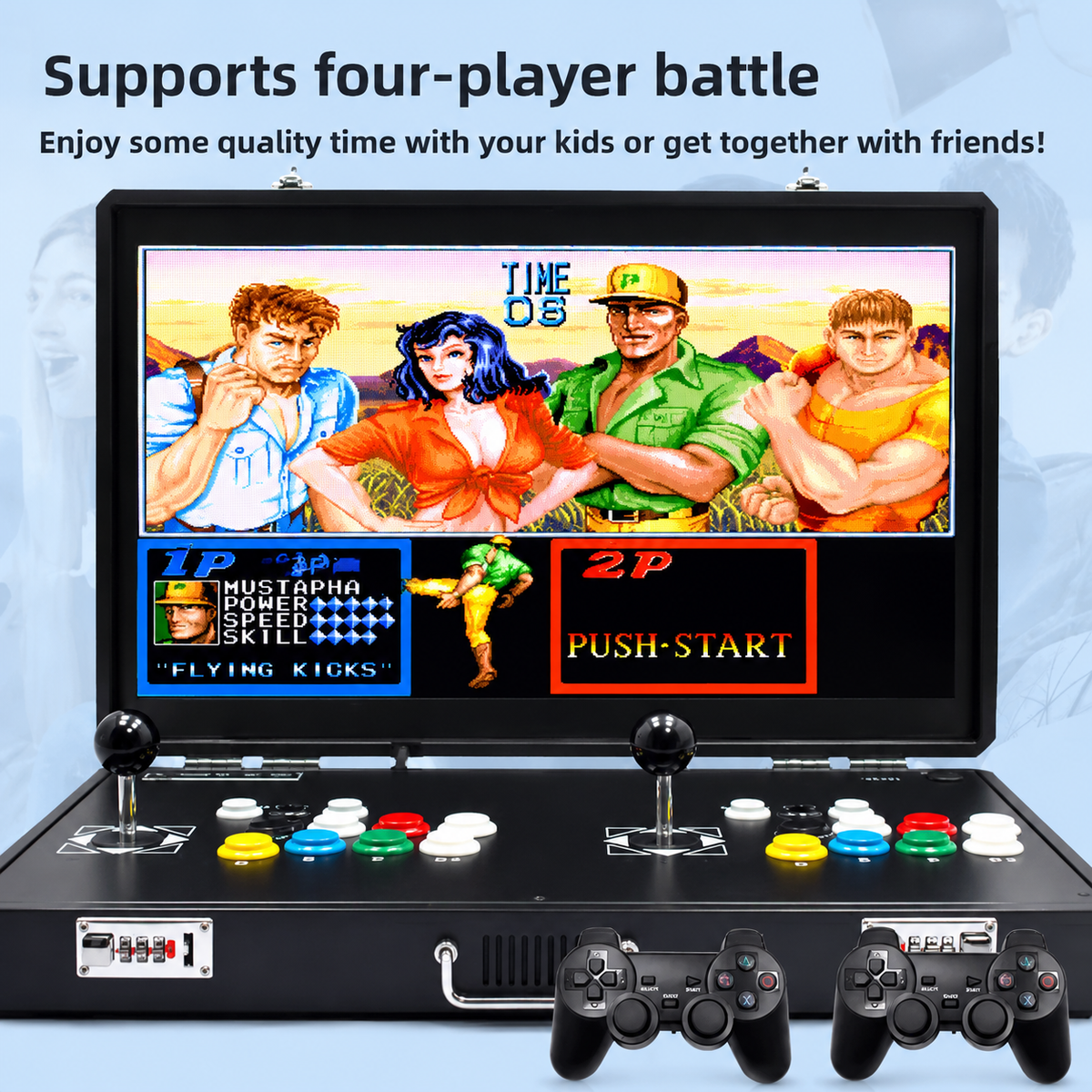 2026 New Pandora Double Joystick Portable Game Console Home King of Fighters 97 Nostalgic Integrated Fighting Machine